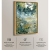 Art Remedy Green Moss Monet Garden Green Abstract Wall Art Framed - 3 of 4