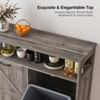Double Tilt Out Garbage Can Cabinet, Dog Proof Trash Bin Cabinet - 3 of 4