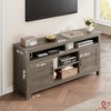 TV Stand for 63 in Entertainment Center with Adjustable Shelves Farmhouse TV Stand with Cabinet Doors - 2 of 4