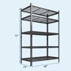 Garage Shelving Unit, 2200 LBS Heavy Duty Adjustable 5 Tier Metal Storage Shelves for Kitchen Pantry Warehouse Basement - 2 of 4