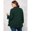 Clearlove Womens Plus Size 3/4 Sleeves Cardigan Lightweight Open Front Draped Ruffles Shawls Wraps Shrugs - 2 of 4