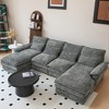 GDFStudio Rigby 110" U-Shaped Chenille 4 Seater Sectional Sofa with Double Chaise Lounge - 2 of 4