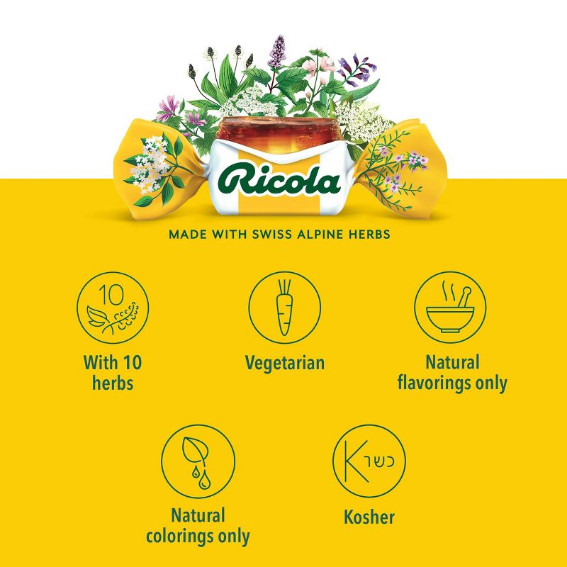 Ricola Cough Drops - Natural Herb - 45ct, 6 of 12