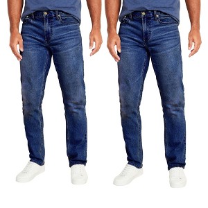Blu Rock Men's Flex Stretch Slim Straight Jeans-2 Pack - 1 of 2