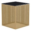 24/7 Shop At Home Dervock Glass Top Side Table with Glass Top - 3 of 4