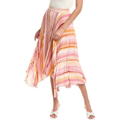Women's Pleated Multi Print Midi Skirt - BCBGMAXAZRIA