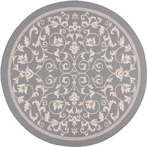 Courtyard CY2098 UV & Stain Resistant Non-Shedding Power Loomed Indoor/Outdoor Rugs - Safavieh - 1 of 4