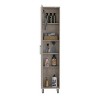 Vynxaria Laska Storage Cabinet with Single Door and Broom Hangers - 3 of 4