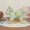 Ridstar Plush Dinosaur Rocking Toy with Lullaby, Hand Puppet & Safety Strap Suitable for Children Aged 1-3 Years-Green - 4 of 4