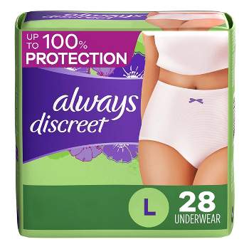 Always Discreet Incontinence Pants Women, Extra Large, UK Size 22-28, White,  Absorbency 6, 21 Underwear / Knickers (7 x 3 Pack), Heavy Bladder Leak  Protection / Maternity Postpartum, Odour Neutraliser : : Health  & Personal Care