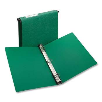 Avery Hanging Storage Flexible Non-View Binder with Round Rings, 3 Rings, 1" Capacity, 11 x 8.5, Green