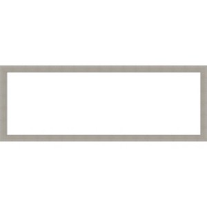 Amanti Art Woodgrain Stripe Chocolate Framed Dry Erase Magnetic Board - 1 of 4
