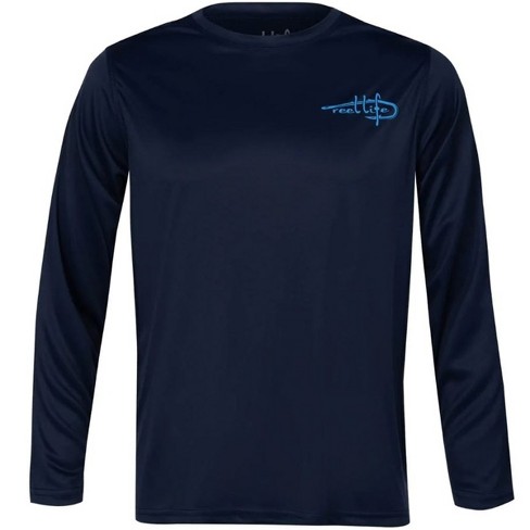 Reel Life UV Long Sleeve Performance T-Shirt - Dress Blues