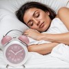 REGALWOVEN Old Fashioned Battery-Powered Metal Night Light Alarm Clock 5.9 x 4.3 x 2 Inches - 3 of 4