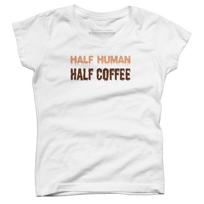 Girl's Design By Humans Funny Halloween Costume For Coffee Addicts By TeeShirtMadness T-Shirt