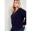 June + Vie by Roaman's Women's Plus Size Sweater Jacket - 4 of 4