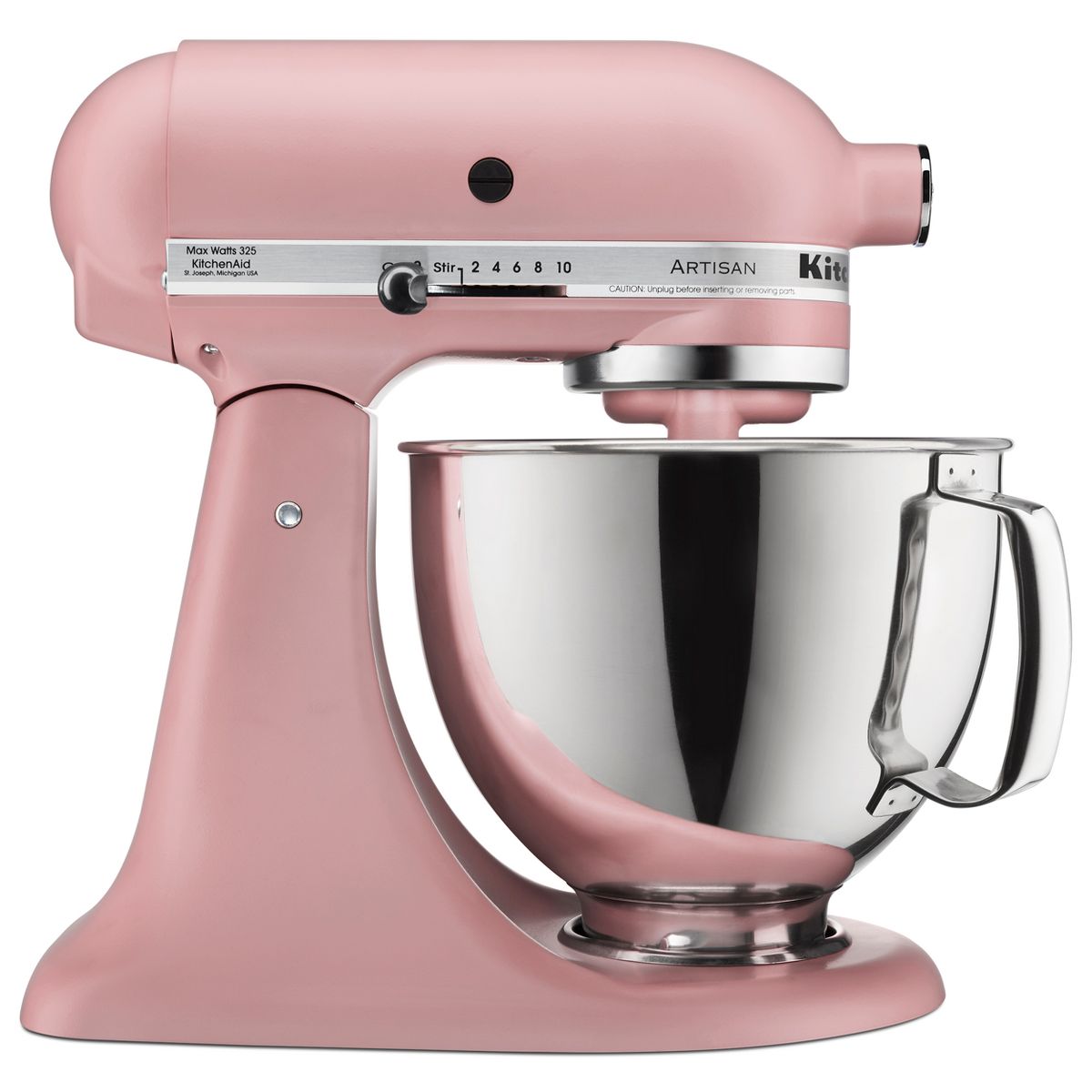 KitchenAid Artisan Series 5qt Tilt-Head Stand Mixer - KSM150PS - Dried Rose: 10 Speeds, 325 Watts, Metal, Dishwasher-Safe