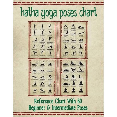 Hatha Yoga Poses Chart - (paperback) : Target