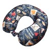 WOLF State Souvenir Printed Spandex Memory Foam Travel Neck Pillow - 3 of 3