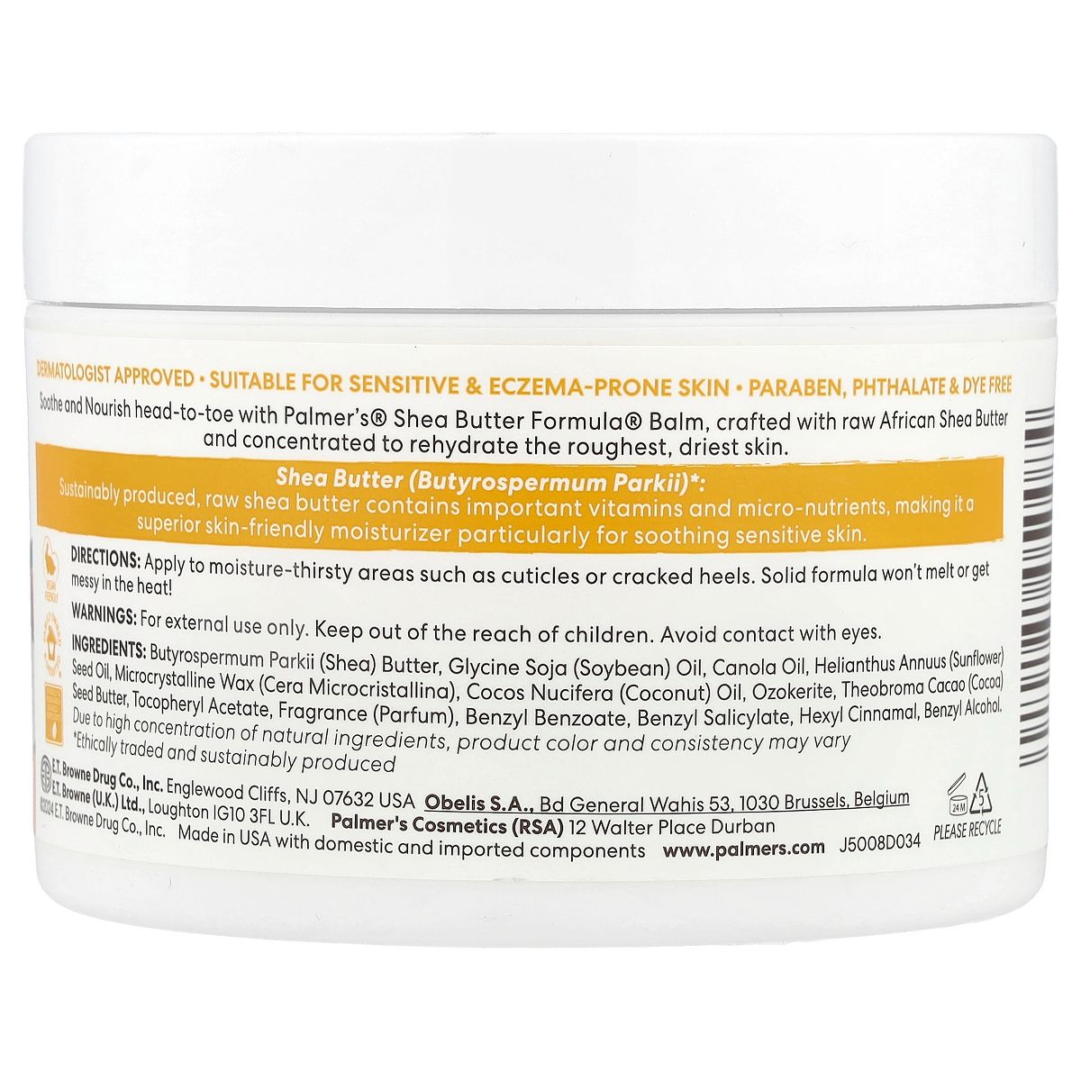Palmer's Shea Butter Formula® with Vitamin E, Body Balm, 7.25 oz (200 g) - thumbnail 2