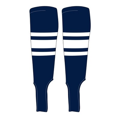MK Socks Traditional Baseball Stirrups Pattern B-5 Navy, White