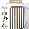 39.5in Furniture Dog Crate, Large/Medium Dog Crate End Table, Solid Wood Portable Foldable Indoor, No Assembly Needed (White and Blue) - 2 of 4