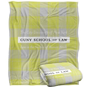 Cuny School Of Law Campus Plaid Spirit Silky Touch Super Soft Throw Blanket 50x60 - 1 of 4