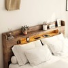 NicBex Full/Queen/King Vintage Bed Frame with 2-Tier Storage & LED Headboard,Modern Platform Bed for Bedroom,No Box Spring Needed - 4 of 4