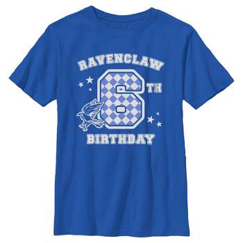 Crest Sleeve Ravenclaw Men\'s Target Potter : Harry Neck Short T-shirt Crew