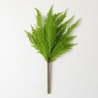 23"H Sullivans Artificial Christmas Long Evergreen Bush, Green, Indoor Christmas Decor
