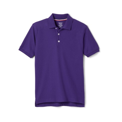 French Toast School Uniform Co-ed Short Sleeve Pique Polo-adult-purple ...