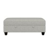 Sapphtopaz Modern Storage Bench Ottoman with Storage, Storage Organizer Ottoman Bench with Soild Frame for Entryway Bedroom - 4 of 4