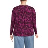 Lands' End Women's Long Sleeve Lightweight Jersey Notch Neck Tunic Top - 2 of 3