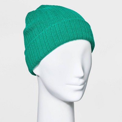 green knit cap