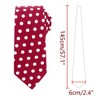 INSPIRE CHIC Men's Polka Dots Self-Tied Neck Tie Pocket Square Sets - 3 of 4