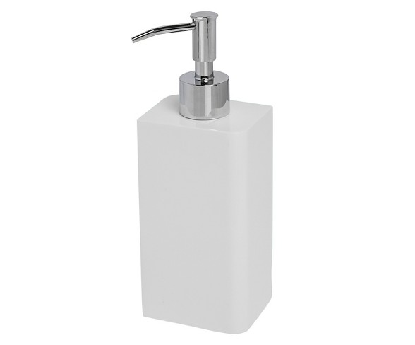Lacquer Lotion Dispenser White - Cassadecor