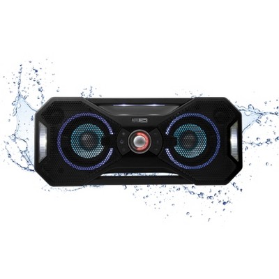 Altec hotsell Lansing RockBox Bluetooth Boombox Music Sync Lighting Speaker Waterproof