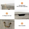 25/30/39"Farmhouse Storage Bench-Sturdy Wood Toy Chest with Safety Hinge, 350 lb Weight Capacity for Entryway & Bedroom - 4 of 4
