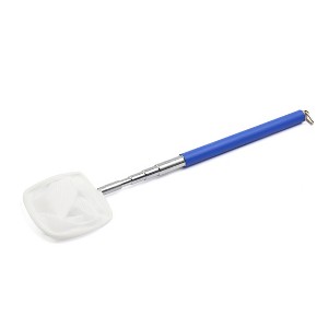 Unique Bargains Stainless Steel Extendable Handle Betta Aquarium Pond Fish Shrimp Skimmer Net - 1 of 4