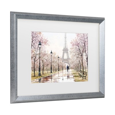 Trademark Fine Art -The Macneil Studio 'Eiffel Tower Pastel' Matted Framed Art