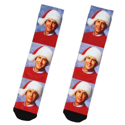 National Lampoon Christmas Vacation Clark Expressions Sublimated Crew Socks Multicoloured