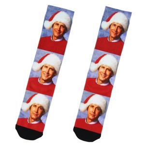 National Lampoon Christmas Vacation Clark Expressions Sublimated Crew Socks Multicoloured - 1 of 3
