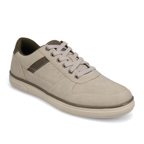Dockers Mens Fabien Nubuck Sneaker, Light Grey, Size 13