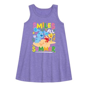 - Blue's Clues & You! - Smiles All Summer Graphic Sleeveless Aline Dress - 1 of 2