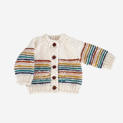 Girl Kids' Retro Striped Cardigan - The Blueberry Hill