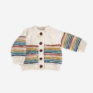 Girl Kids' Retro Striped Cardigan - The Blueberry Hill - 1 of 1