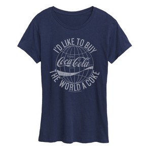 Women's - Coca-cola - Buy The World A Coke Short Sleeve Graphic T-Shirt - 1 of 4