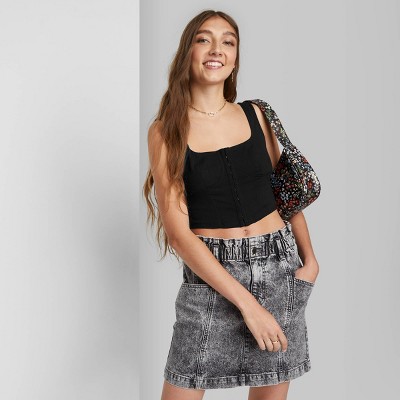 Women's Corset Tank Top - Wild Fable™ Black M