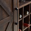 NicBex Wine Bar Cabinet for Liquor and Glasses Farmhouse Kitchen Coffee Bar Cabinet with Wine Rack Barn Door, and Adjustable Storage Shelf - 4 of 4