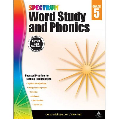 Spectrum Word Study and Phonics, Grade 5 - (Paperback)